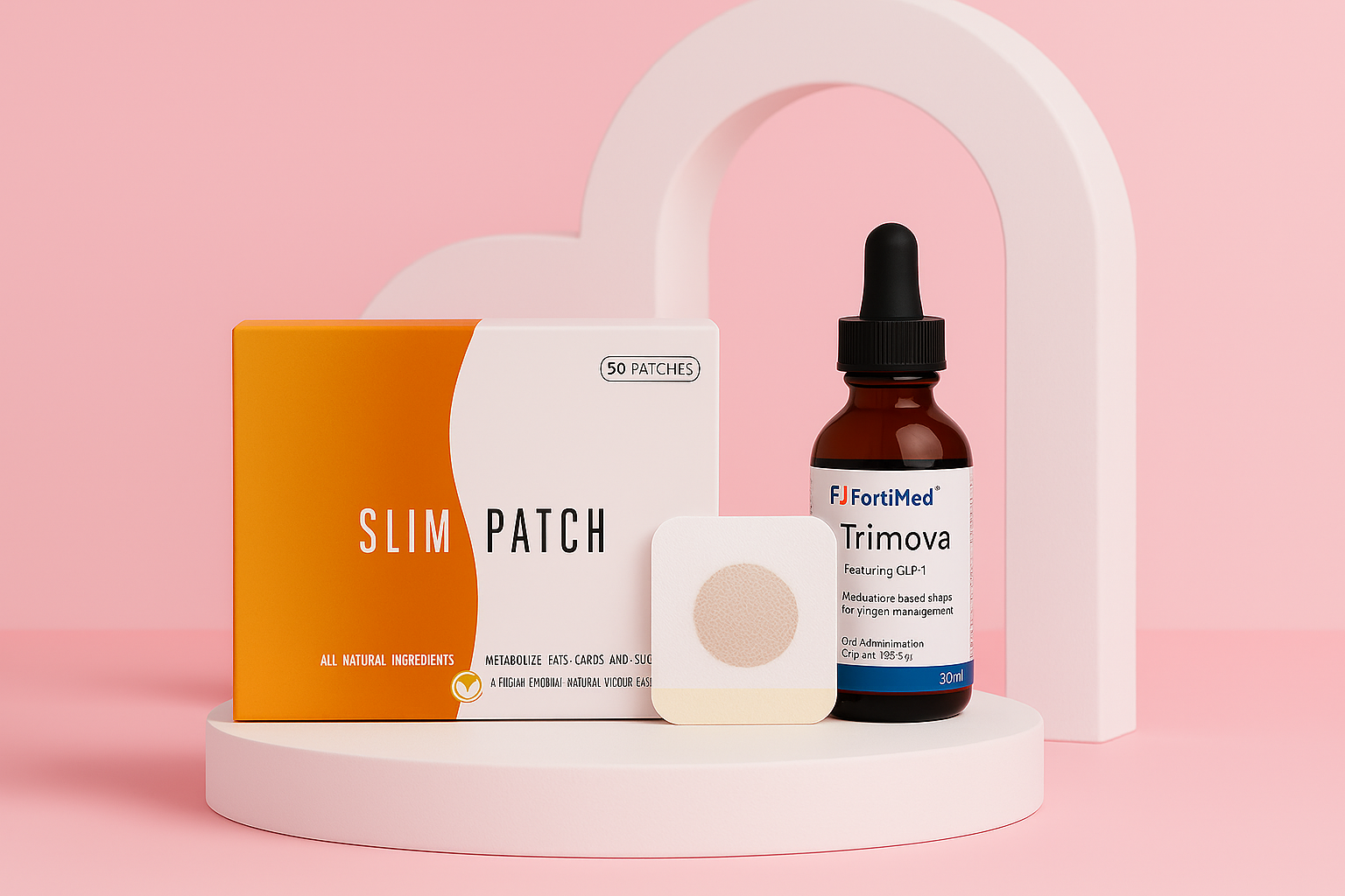$100 DEAL BUNDLE {TRIMOVA WEIGHT LOSS DROPS (2 Bottles) + BODY SLIMMING PATCHES (30pcs)}