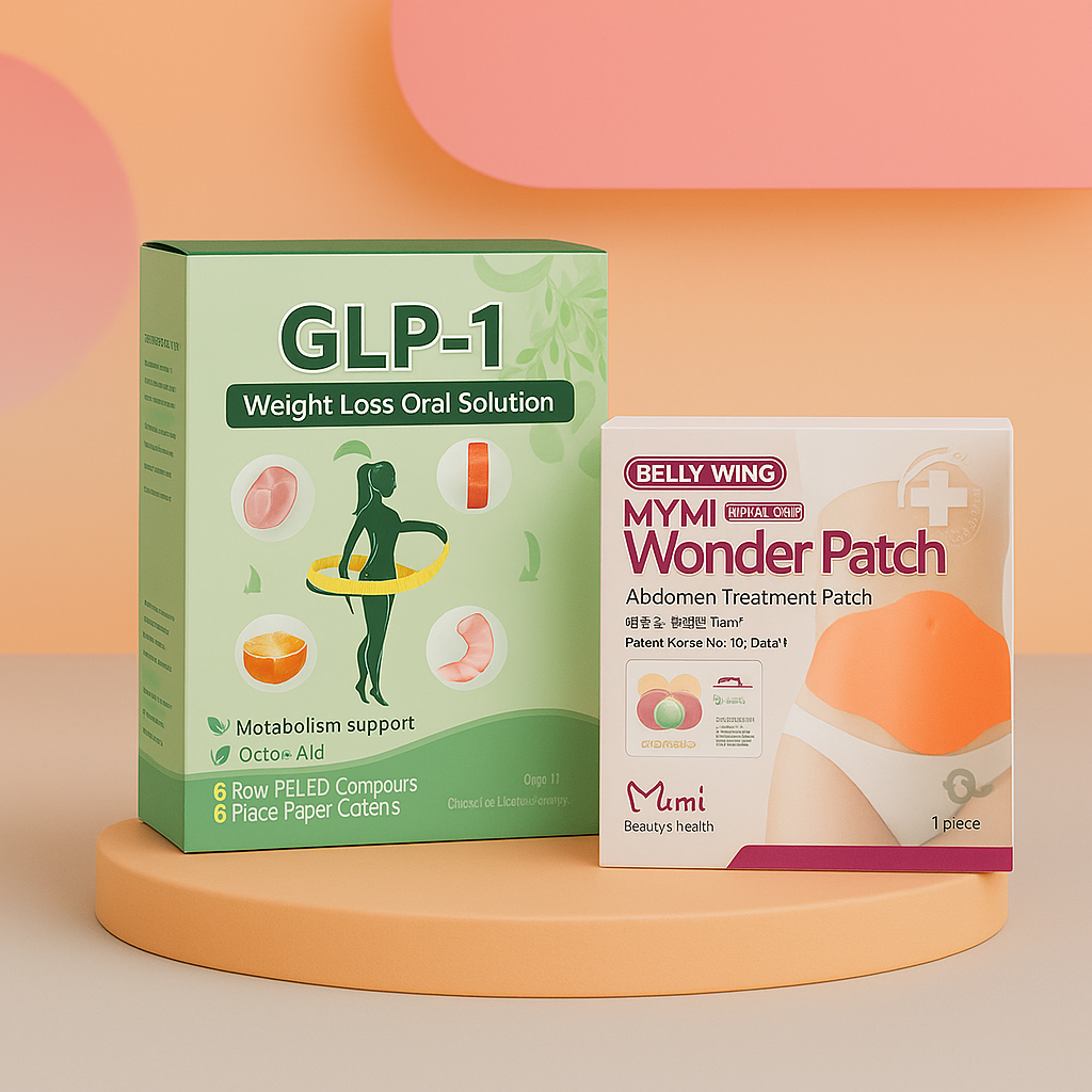 Belly Slimming Patches + Moringa Pure GLP-1 Slimming Shots